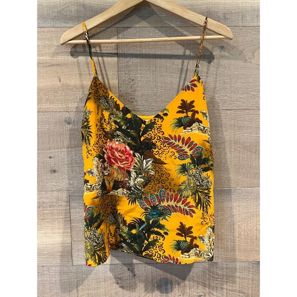 L'Agence Jane silk Top in Tiger Floral size XS NWOT - Picture 4 of 8